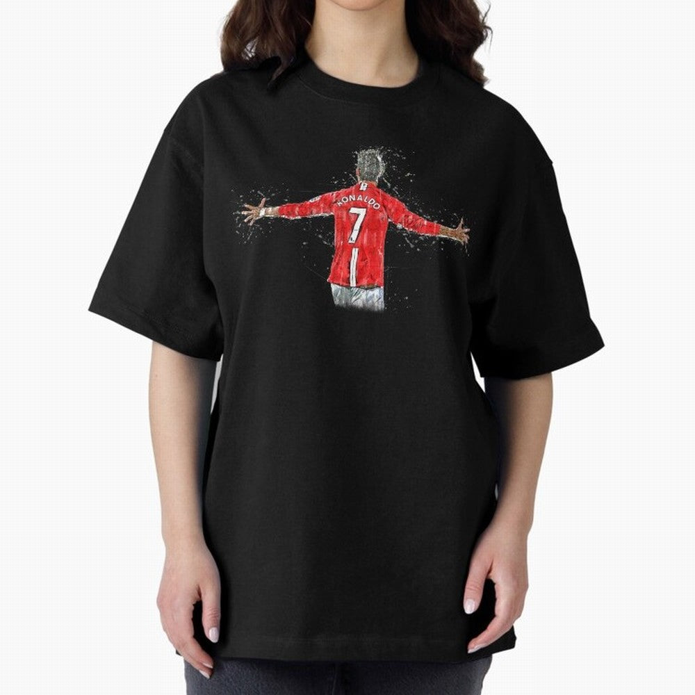 Cristiano Ronaldo 8 Oversized T-Shirt Support the FIFA World Cup 2026 Journey through Haaland Highlights, Argentina, France and Brazil Pride, Championship Spirit, Famous Goals, Roaring Crowds and International Football Unity; Great for Watch