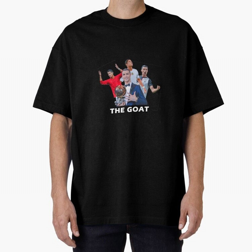 Cristiano Ronaldo Oversized T-Shirt Capture Stadium Memories from FIFA World Cup 2026 for Fans of Neymar and Portugal, Bringing Worldwide Fan Energy, Dramatic Goals, Stadium Lights and Championship Celebrations; Made for Collectors Who Enjoy Iconic