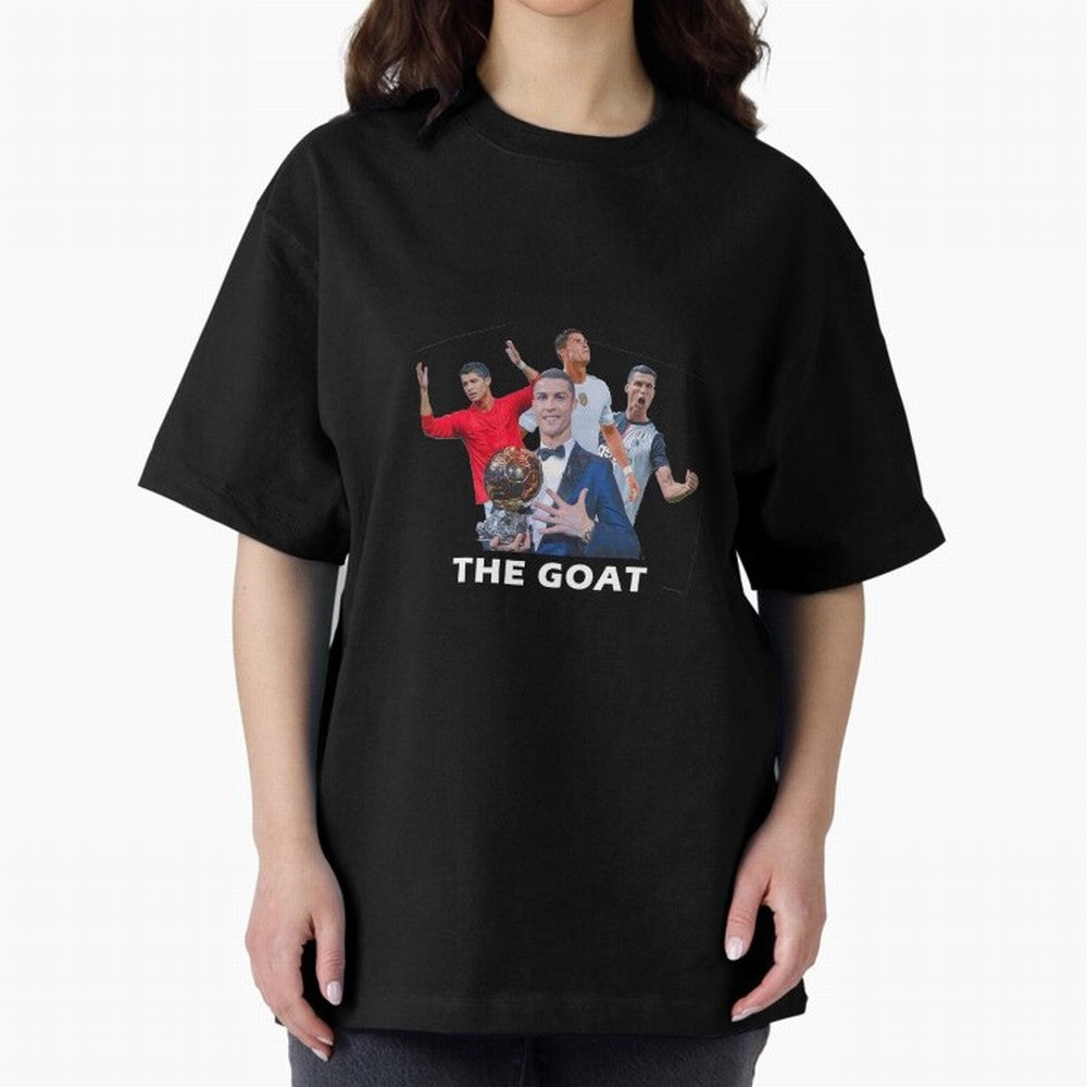 Cristiano Ronaldo Oversized T-Shirt Capture Stadium Memories from FIFA World Cup 2026 for Fans of Neymar and Portugal, Bringing Worldwide Fan Energy, Dramatic Goals, Stadium Lights and Championship Celebrations; Made for Collectors Who Enjoy Iconic