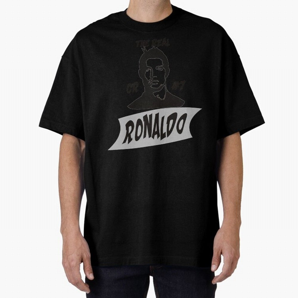 The Real Ronaldo Oversized T-Shirt Make Game Day About FIFA World Cup 2026 Spirit, Connected to Argentina and Brazil, Messi, Champion Mindset, Group Stage Buzz, Knockout Tension and Passionate Fan Culture; Ideal for Football Dads, Football Moms,