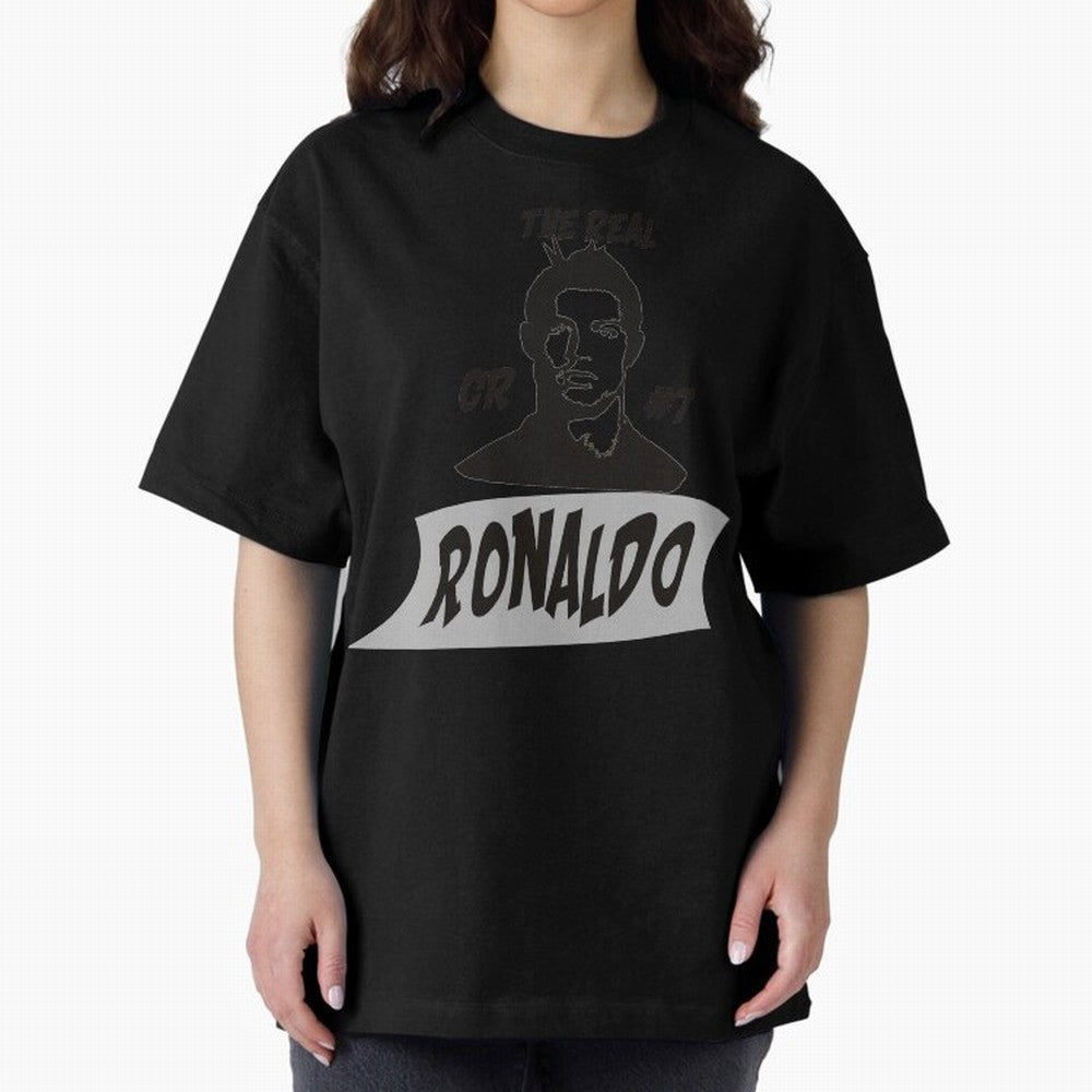 The Real Ronaldo Oversized T-Shirt Make Game Day About FIFA World Cup 2026 Spirit, Connected to Argentina and Brazil, Messi, Champion Mindset, Group Stage Buzz, Knockout Tension and Passionate Fan Culture; Ideal for Football Dads, Football Moms,
