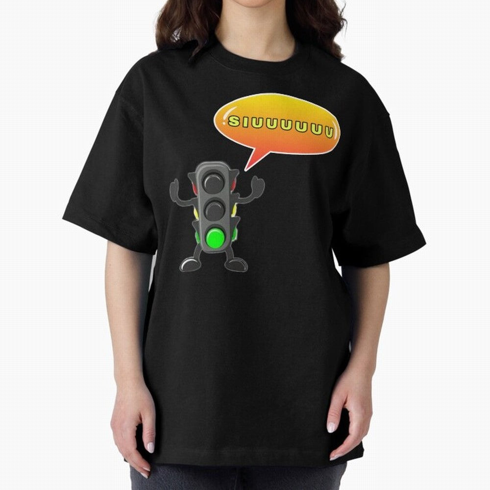 traffic light Siuuu Cristiano ronaldo goal Oversized T-Shirt Feel International Energy from the FIFA World Cup 2026 USA Canada Mexico Journey through Messi, CR7 and Mbappe Highlights, Portugal Pride, Football Passion, Legendary Performances,
