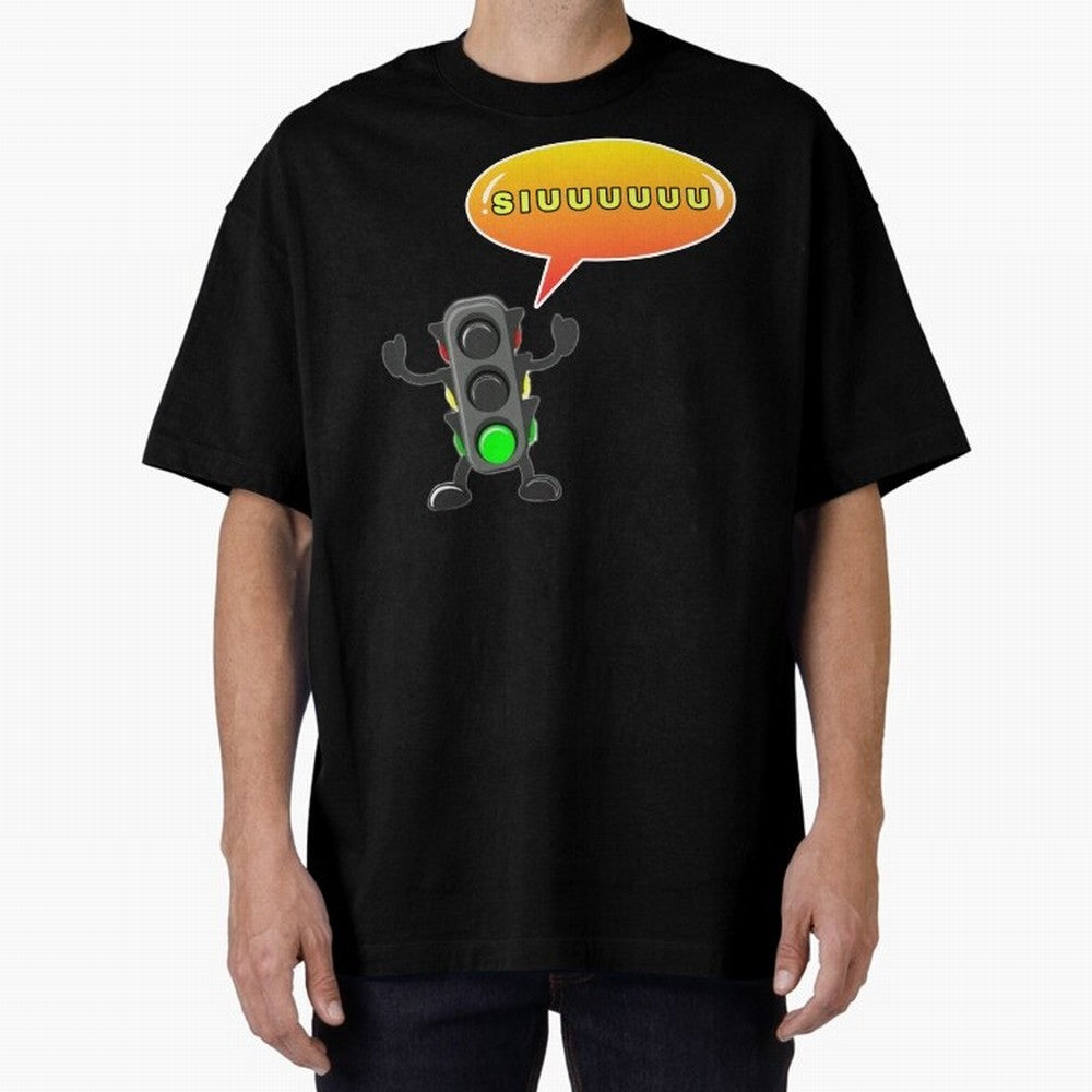 traffic light Siuuu Cristiano ronaldo goal Oversized T-Shirt Feel International Energy from the FIFA World Cup 2026 USA Canada Mexico Journey through Messi, CR7 and Mbappe Highlights, Portugal Pride, Football Passion, Legendary Performances,
