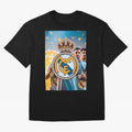 El Medall¨®n Del Real Madrid Oversized T-Shirt Live for the Drama of Global Football Passion for FIFA World Cup 2026, Made for Neymar, Spain, Retro Football Energy, Iconic Rivalries, Trophy Chase Drama and Stadium Atmosphere; Great for Supporters