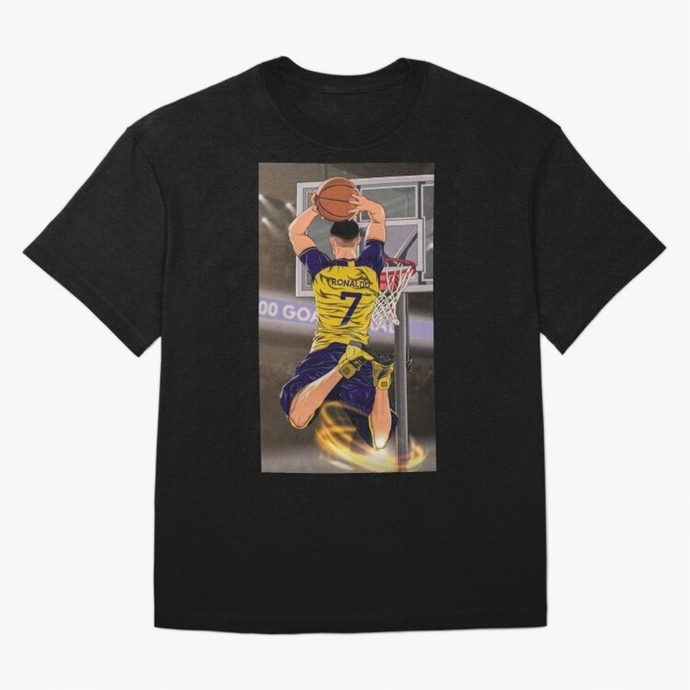 cr7 Oversized T-Shirt Spotlight Global Football Passion for FIFA World Cup 2026 USA Canada Mexico, Filled with Mbappe and Neymar, Spain, Football Passion, Legendary Performances, Festival Vibes and Supporter Community; Perfect for Supporters Who