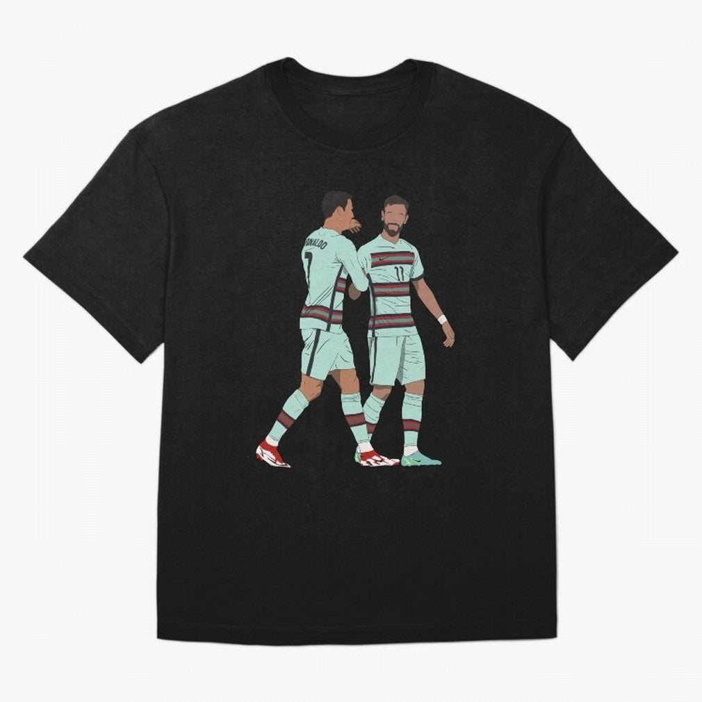 Cristiano Ronaldo & Bruno Fernandes Portugal Oversized T-Shirt Make Every Match About Global Football Passion for FIFA World Cup 2026, Featuring Haaland and Mbappe, Netherlands, Match Day Excitement, Supporter Culture, Golden Goals and Global
