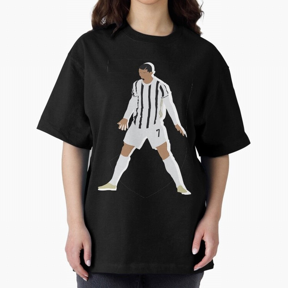 Cristiano Ronaldo 3 Oversized T-Shirt Show Love for Legendary Goals in Global Football Passion for FIFA World Cup 2026 Group Stage, Capturing Messi, CR7 and Mbappe, England, France and Netherlands, Stadium Chants, National Pride, Trophy Dreams and