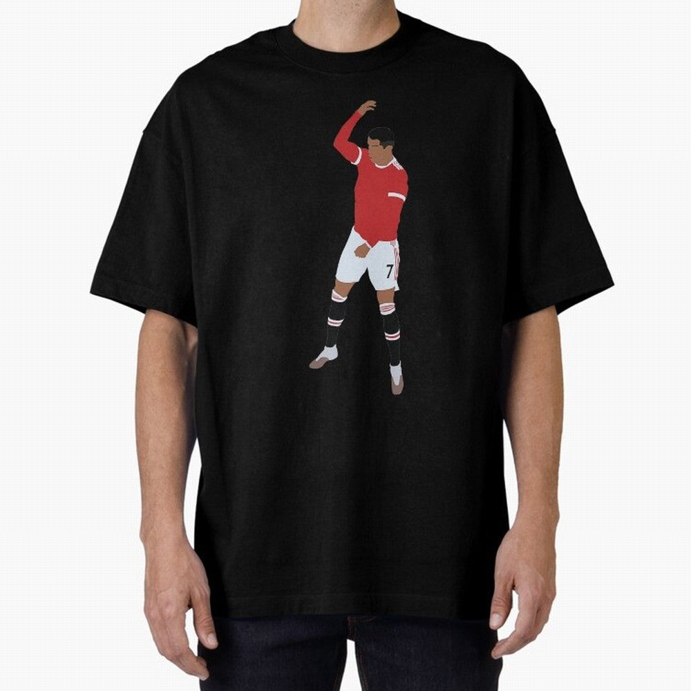 Cristiano Ronaldo 4 Oversized T-Shirt Carry National Pride through FIFA World Cup 2026 Spirit, Inspired by England, Messi, Game Day Rituals, Football Legends, Country Pride and the Road to the Final; Created for Match Day Parties, Soccer Gifts, Fan