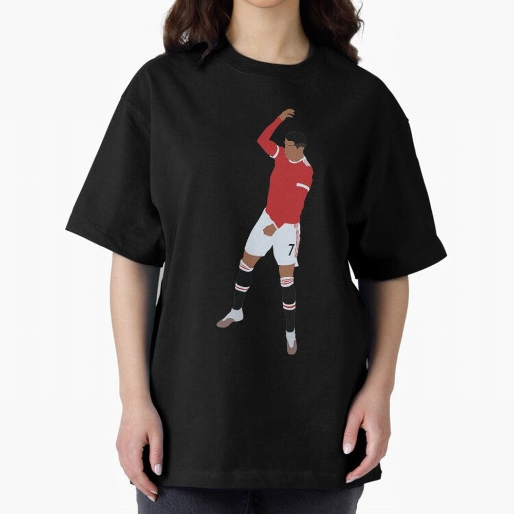Cristiano Ronaldo 4 Oversized T-Shirt Carry National Pride through FIFA World Cup 2026 Spirit, Inspired by England, Messi, Game Day Rituals, Football Legends, Country Pride and the Road to the Final; Created for Match Day Parties, Soccer Gifts, Fan