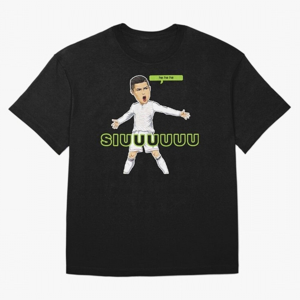 Hehehe SUIII Cristiano ronaldo Oversized T-Shirt Keep Football History Alive during Global Football Passion for FIFA World Cup 2026 USA Canada Mexico, Built around Messi and Cristiano Ronaldo, Brazil, Championship Spirit, Famous Goals, Roaring