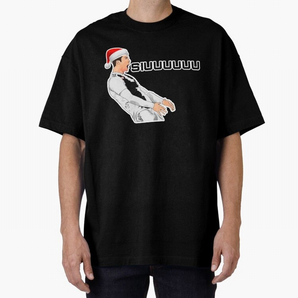 Siuuu Cristiano ronaldo funny Oversized T-Shirt Bring Bold Fan Energy to FIFA World Cup 2026 USA Canada Mexico Spirit, Celebrating Portugal, Spain and Germany, Messi and Cristiano Ronaldo, Retro Football Energy, Iconic Rivalries, Trophy Chase Drama
