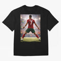 Cristiano Ronaldo Portuguese Legend Number Seven SIUUU Oversized T-Shirt Make Memories around FIFA World Cup 2026 Centered on Haaland, Spain Energy, Worldwide Fan Energy, Dramatic Goals, Stadium Lights and Championship Celebrations; Perfect for
