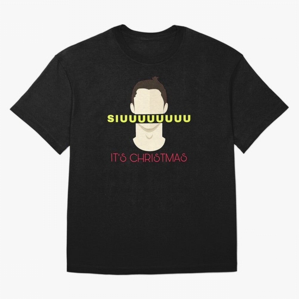 Siuuu it¡¯s Christmas CR7 Oversized T-Shirt Carry the Colors and Pride of FIFA World Cup 2026 USA Canada Mexico for Fans of Cristiano Ronaldo, Haaland and CR7 and England, France and Netherlands, Bringing Football History, Final Match Energy, Crowd