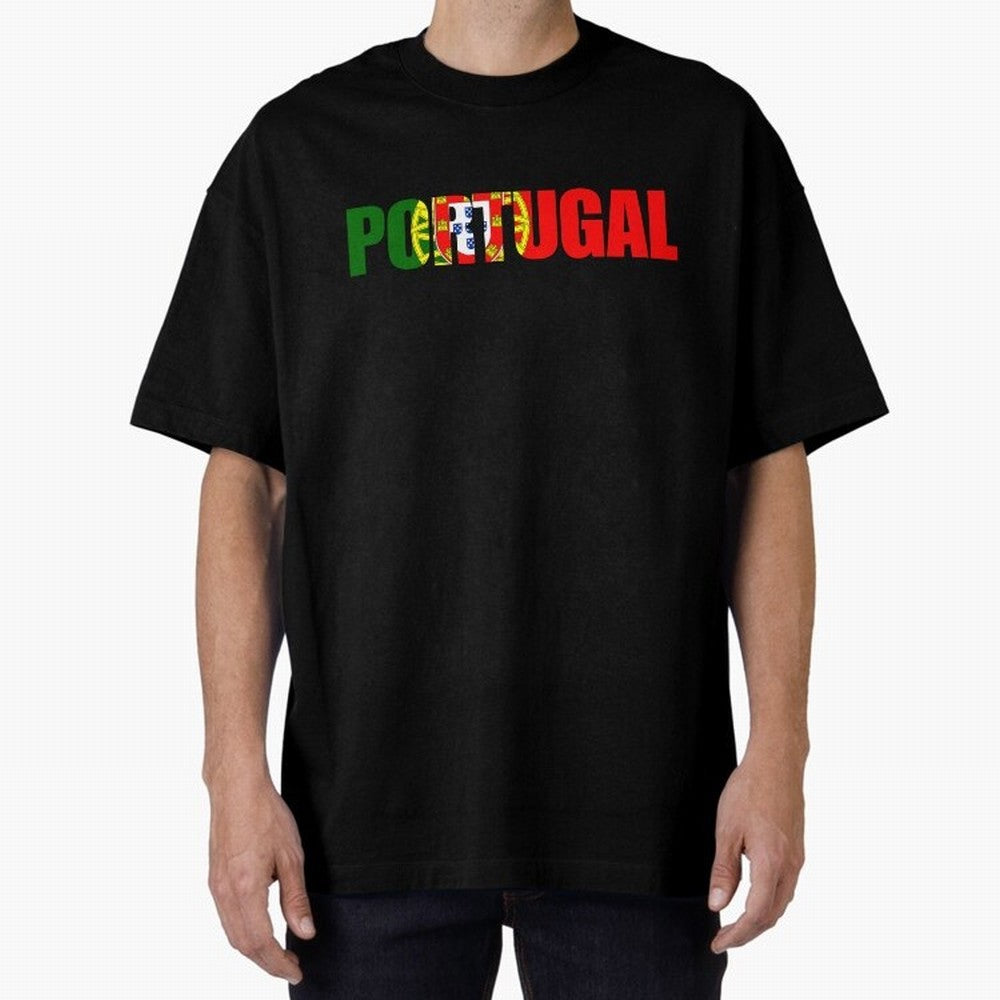 Portugal Country Oversized T-Shirt Honor FIFA World Cup 2026 Driven by Cristiano Ronaldo, Haaland and CR7, France and Portugal Energy, Vintage Soccer Flavor, Modern Football Stars, National Flags and Final Night Emotion; Created for Match Day