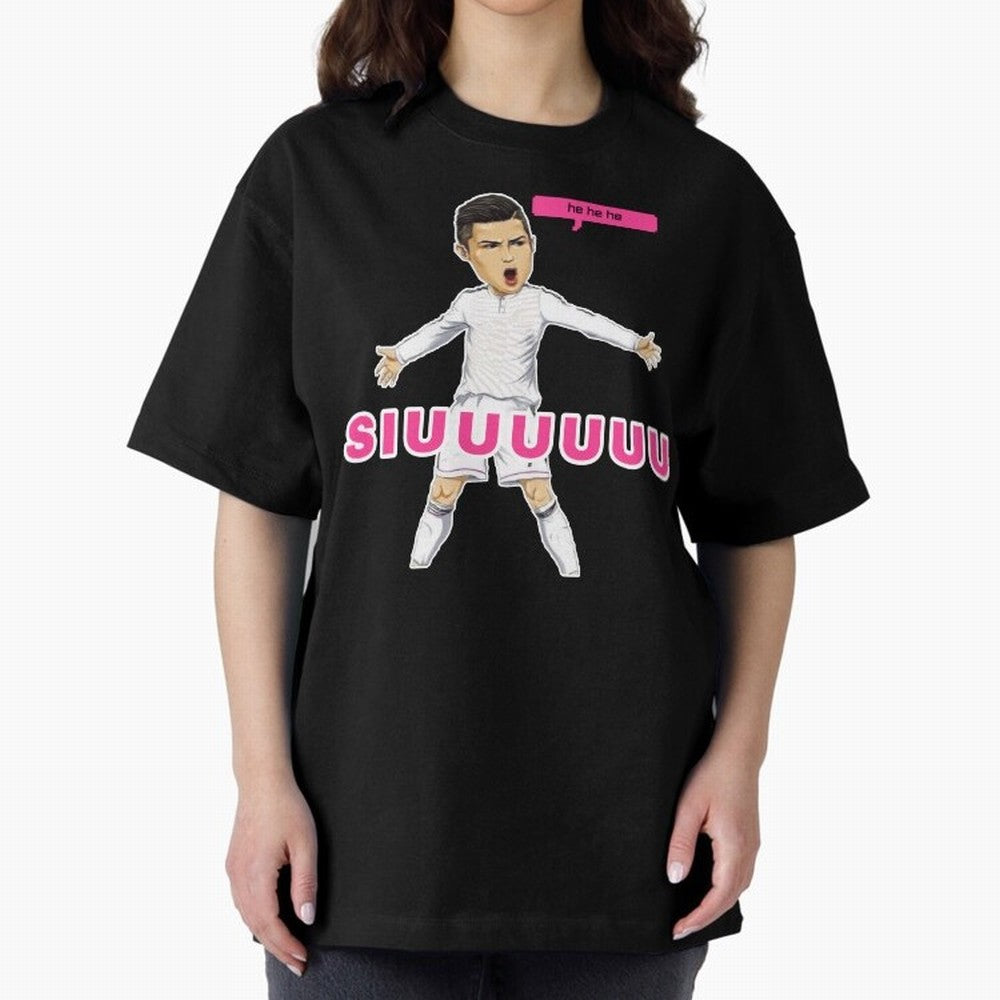 hehehe suiii Oversized T-Shirt Carry the FIFA World Cup 2026 Journey through Messi, CR7 and Mbappe Highlights, Netherlands Pride, Champion Mindset, Group Stage Buzz, Knockout Tension and Passionate Fan Culture; Great for Watch Parties, Sports Bars,