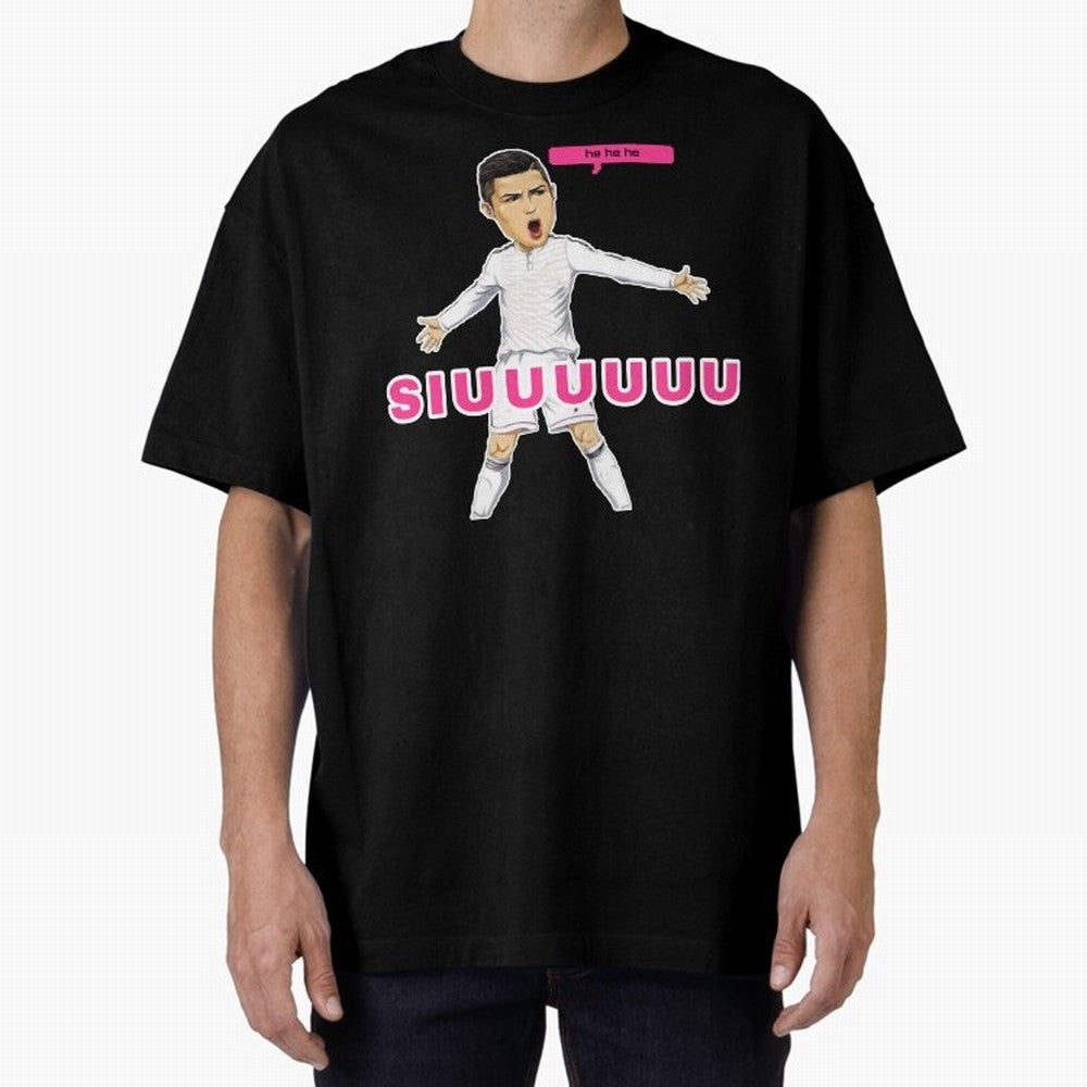 hehehe suiii Oversized T-Shirt Carry the FIFA World Cup 2026 Journey through Messi, CR7 and Mbappe Highlights, Netherlands Pride, Champion Mindset, Group Stage Buzz, Knockout Tension and Passionate Fan Culture; Great for Watch Parties, Sports Bars,