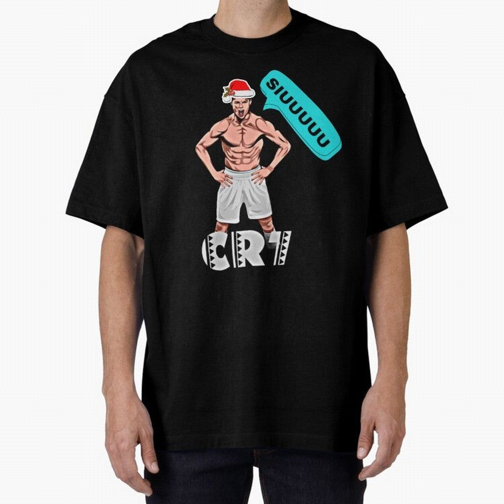 Siuuu Cristiano ronaldo Oversized T-Shirt Enjoy the Biggest Football Party of Global Football Passion for FIFA World Cup 2026 Group Stage, Centered on Messi and Cristiano Ronaldo, England, Match Day Excitement, Supporter Culture, Golden Goals and