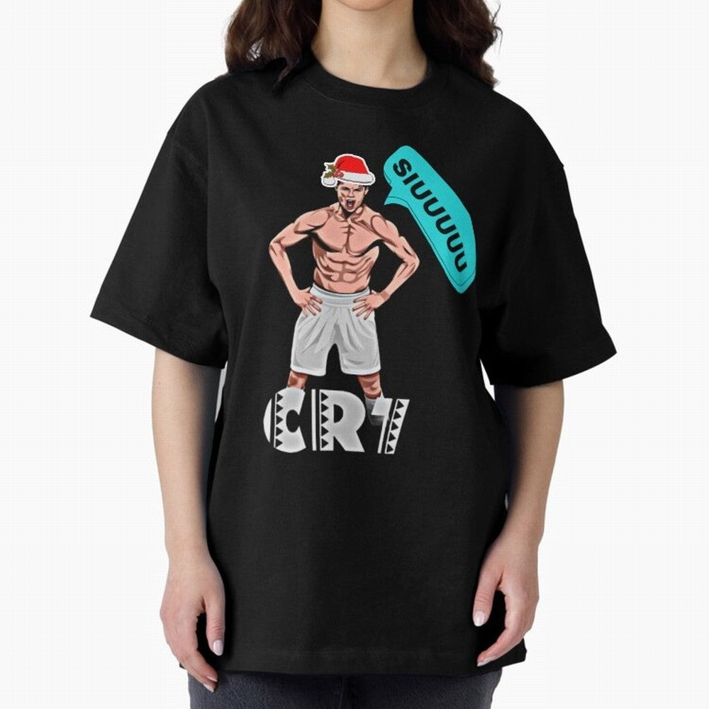 Siuuu Cristiano ronaldo Oversized T-Shirt Enjoy the Biggest Football Party of Global Football Passion for FIFA World Cup 2026 Group Stage, Centered on Messi and Cristiano Ronaldo, England, Match Day Excitement, Supporter Culture, Golden Goals and