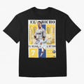 Cristiano Ronaldo Real Madrid Wall Art Oversized T-Shirt Celebrate Fan Favorites in Match Day Hype around FIFA World Cup 2026 USA Canada Mexico, Neymar, Haaland and Cristiano Ronaldo, Portugal, Spain and Germany, Worldwide Fan Energy, Dramatic