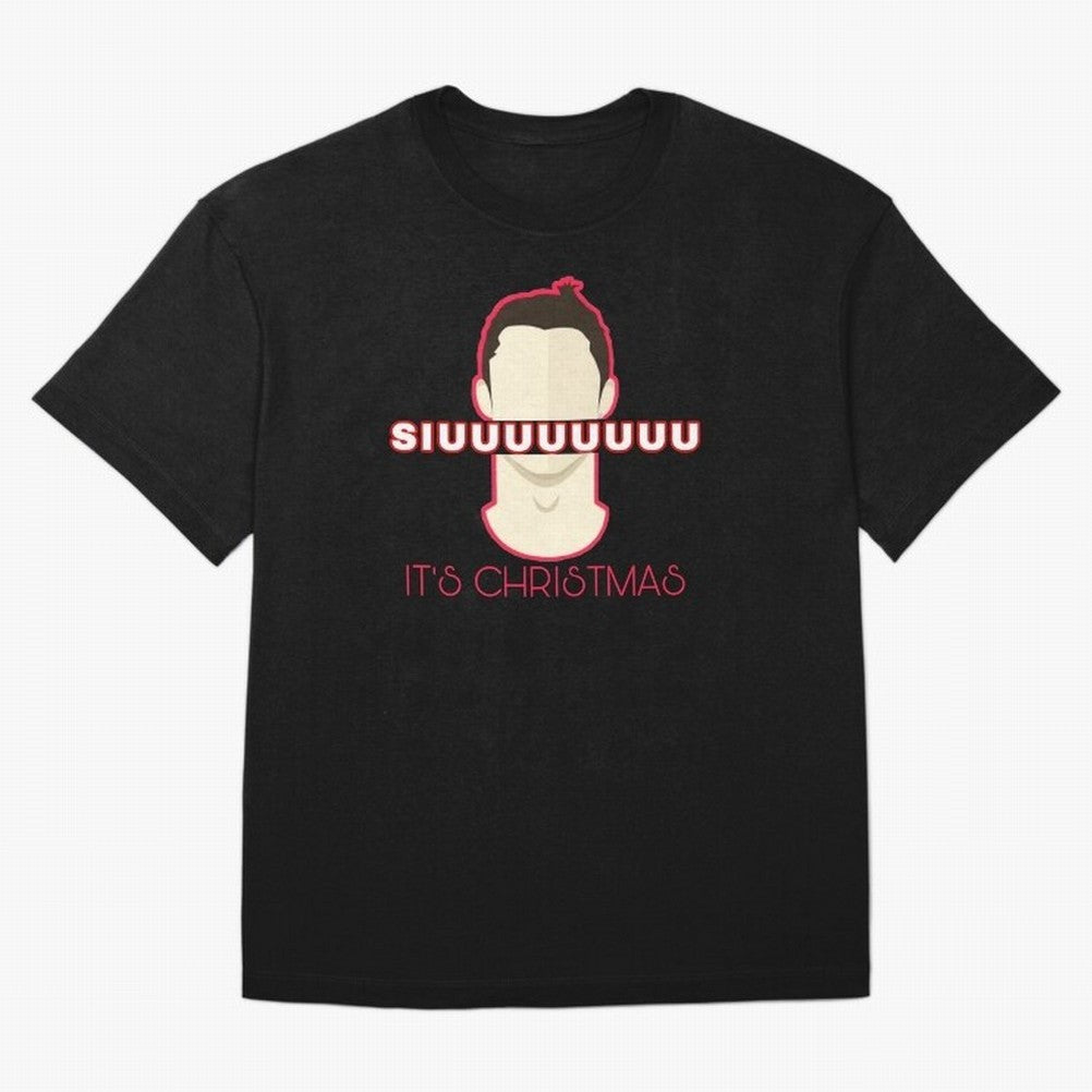 Siuuu it¡¯s Christmas CR7 funnu Oversized T-Shirt Share FIFA World Cup 2026 Group Stage for Fans of CR7 and Messi and Germany, Bringing Soccer Culture, Superstar Moments, National Team Dreams and Competitive Fire; Great for Watch Parties, Sports