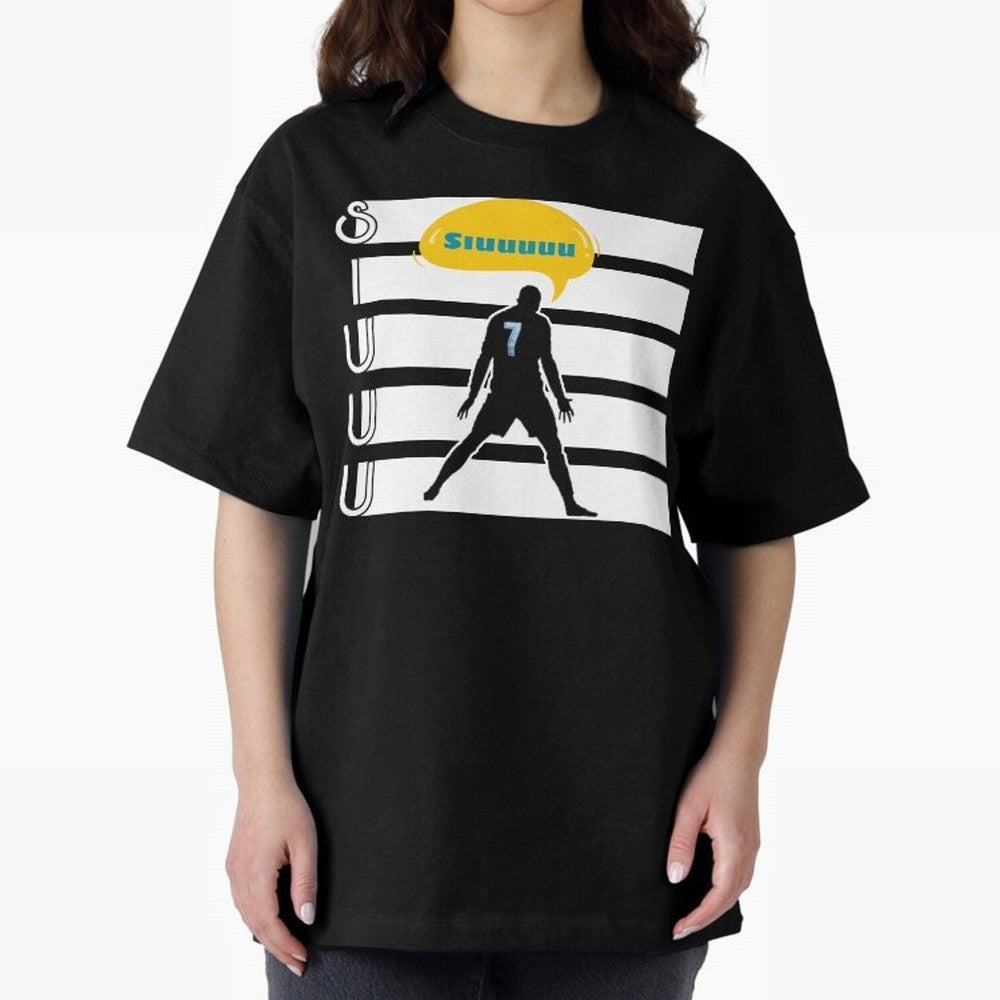 Siuuu CR7 goal Oversized T-Shirt Back Your Heroes with Match Day Hype around FIFA World Cup 2026, Messi, CR7 and Mbappe, Brazil, Portugal and Argentina, Stadium Memories, Football Loyalty, International Chants and Championship Tradition; Made for