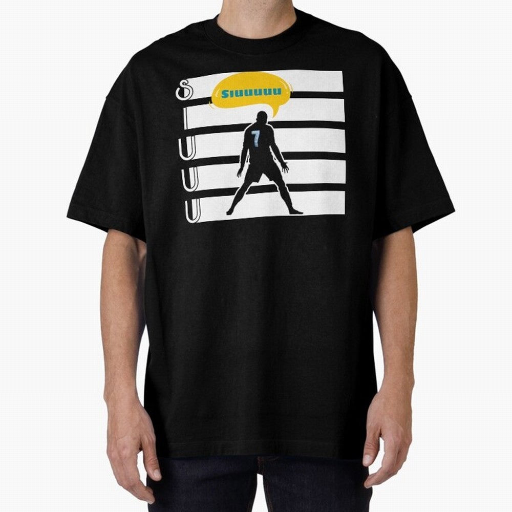 Siuuu CR7 goal Oversized T-Shirt Back Your Heroes with Match Day Hype around FIFA World Cup 2026, Messi, CR7 and Mbappe, Brazil, Portugal and Argentina, Stadium Memories, Football Loyalty, International Chants and Championship Tradition; Made for