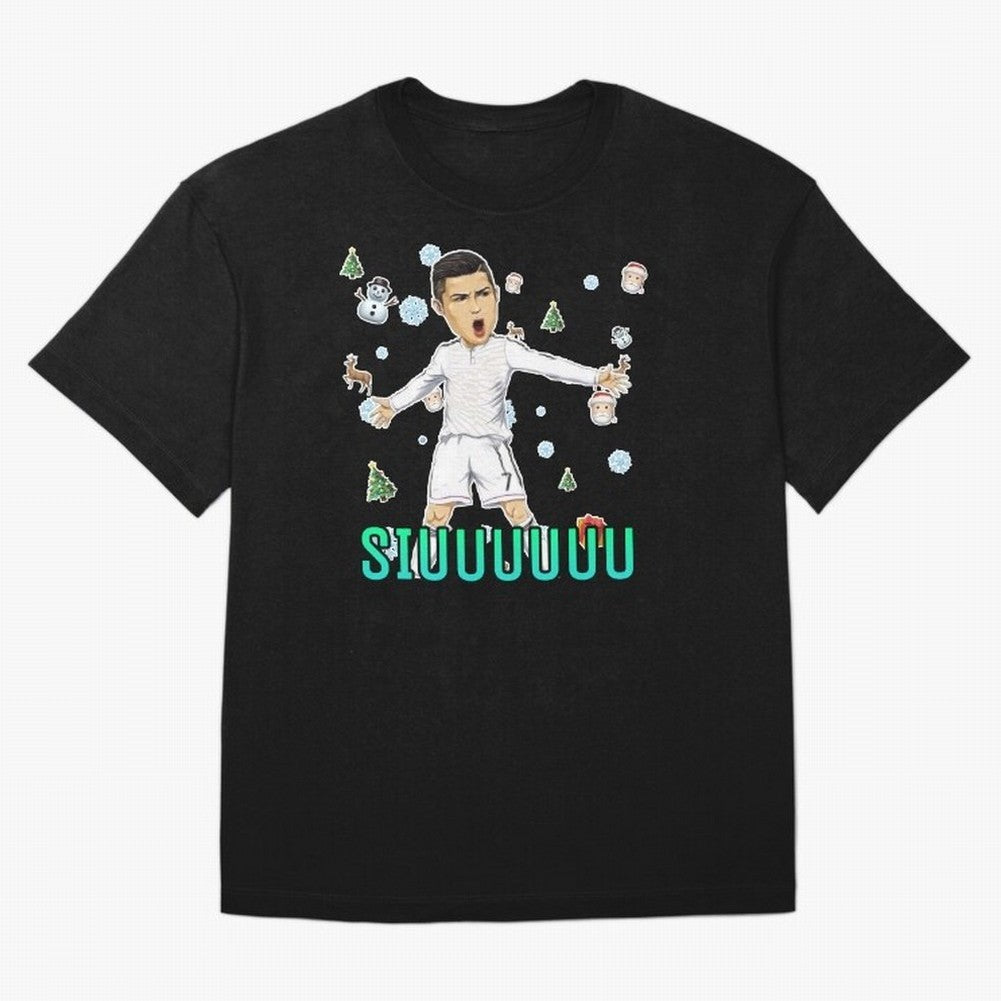 Siuuu christmas CR7 Oversized T-Shirt Carry National Pride through the FIFA World Cup 2026 Journey through Mbappe and Neymar Highlights, England Pride, Champion Mindset, Group Stage Buzz, Knockout Tension and Passionate Fan Culture; Ideal for Fans