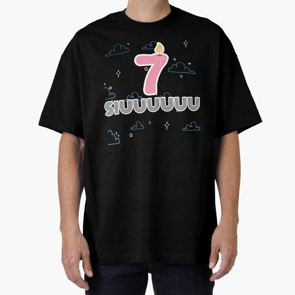Siuuu 7 Cristiano ronaldo Oversized T-Shirt Celebrate Soccer Greatness during Match Day Hype around FIFA World Cup 2026 Group Stage, Cristiano Ronaldo, Spain, Global Supporter Spirit, Legendary Goals, National Colors and Tournament Celebration;