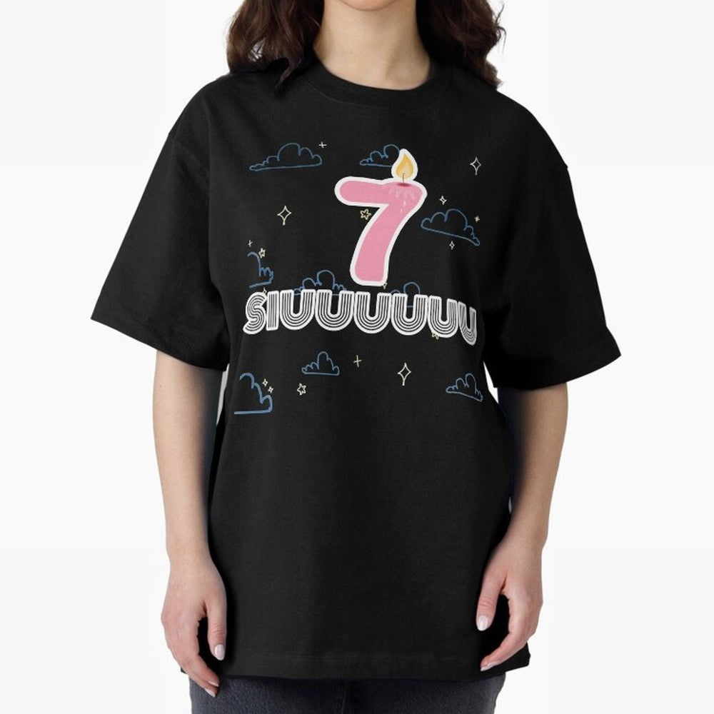Siuuu 7 Cristiano ronaldo Oversized T-Shirt Celebrate Soccer Greatness during Match Day Hype around FIFA World Cup 2026 Group Stage, Cristiano Ronaldo, Spain, Global Supporter Spirit, Legendary Goals, National Colors and Tournament Celebration;