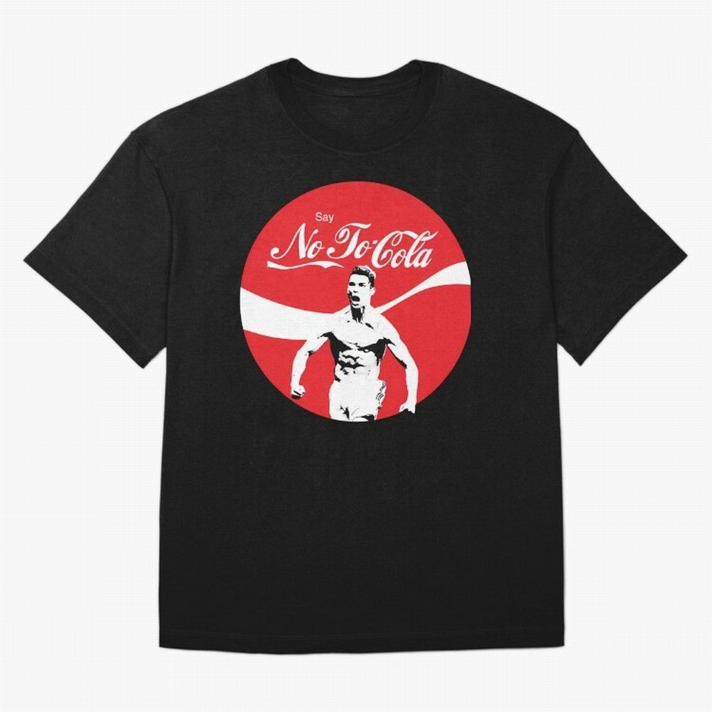 Cristiano Ronaldo - Say No To Cola Oversized T-Shirt Step into Global Football Passion for FIFA World Cup 2026 USA Canada Mexico, Capturing Messi and Cristiano Ronaldo, France, Classic Soccer Heritage, Championship Pressure, Fan Loyalty and