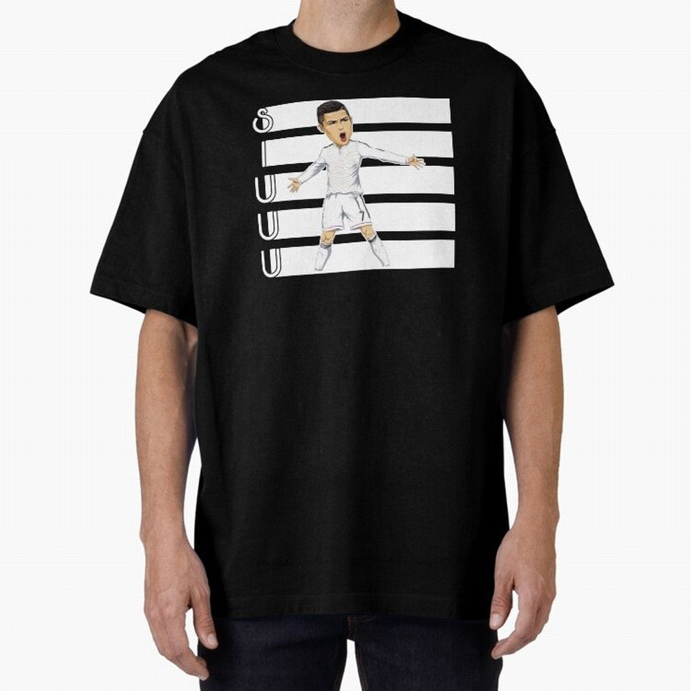 Siuuu Cristiano ronaldo goal Oversized T-Shirt Celebrate Classic Football Spirit in Global Football Passion for FIFA World Cup 2026, Featuring Messi, Spain and Netherlands, Classic Soccer Heritage, Championship Pressure, Fan Loyalty and