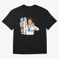 Ronaldo Throphy Oversized T-Shirt Celebrate Global Passion for FIFA World Cup 2026 USA Canada Mexico for Fans of Neymar, Haaland and Cristiano Ronaldo and England, Bringing Retro Football Energy, Iconic Rivalries, Trophy Chase Drama and Stadium