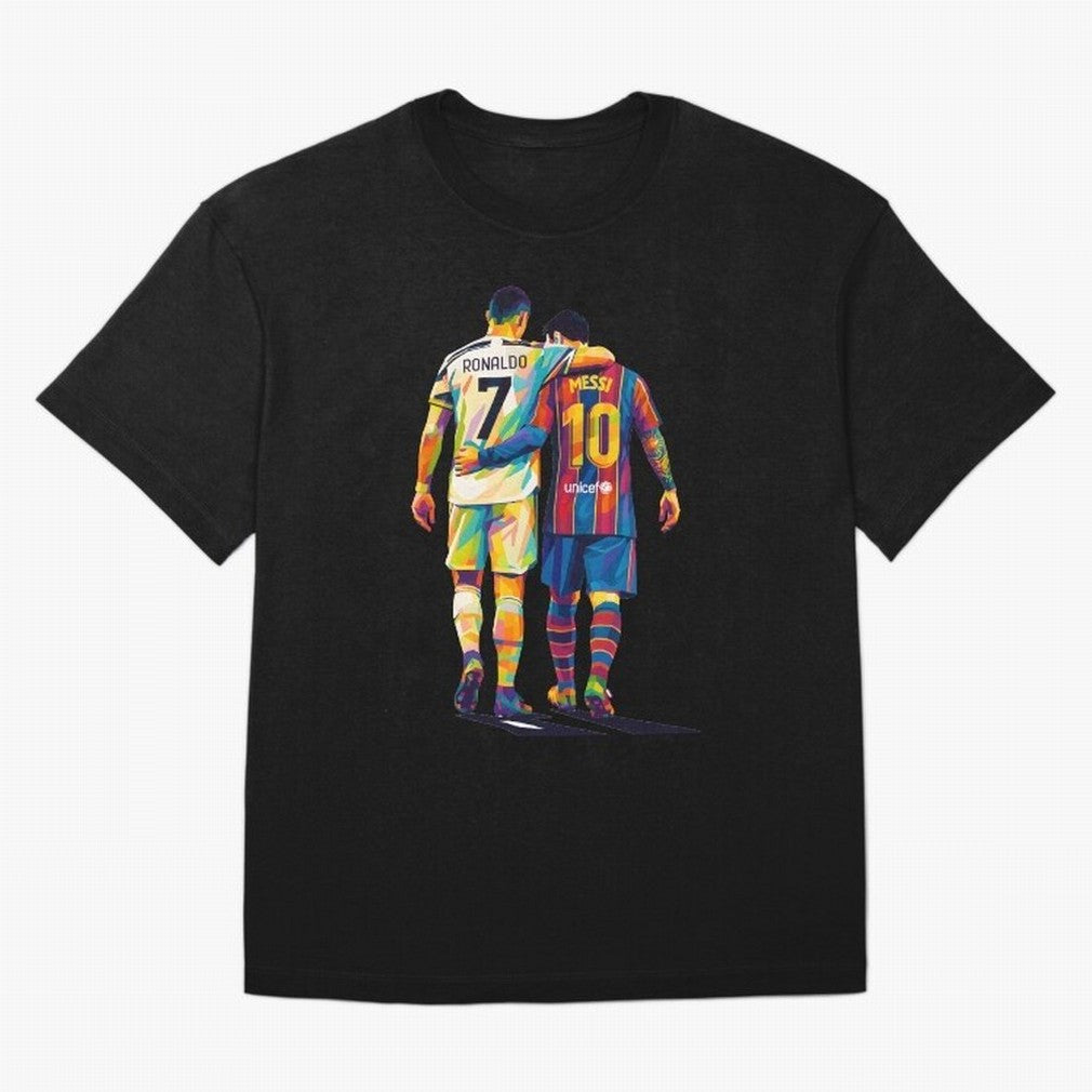 Cristiano Ronaldo & Messi Oversized T-Shirt Upgrade FIFA World Cup 2026 Spirit, Made for Netherlands, CR7, Soccer Culture, Superstar Moments, National Team Dreams and Competitive Fire; Great for Supporters Who Love Legendary Players, National
