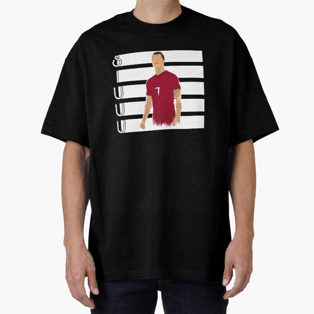Siuuu cr7 funny goal Oversized T-Shirt Follow Match Day Hype around FIFA World Cup 2026 USA Canada Mexico, Haaland, France and Portugal, Championship Spirit, Famous Goals, Roaring Crowds and International Football Unity; Made for Collectors Who