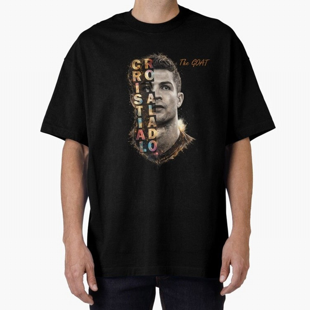 Cristiano Ronaldo Multicolor GOAT Oversized T-Shirt Represent the Passion of FIFA World Cup 2026 USA Canada Mexico Connected to Cristiano Ronaldo, Haaland and CR7, Portugal Energy, Game Day Rituals, Football Legends, Country Pride and the Road to