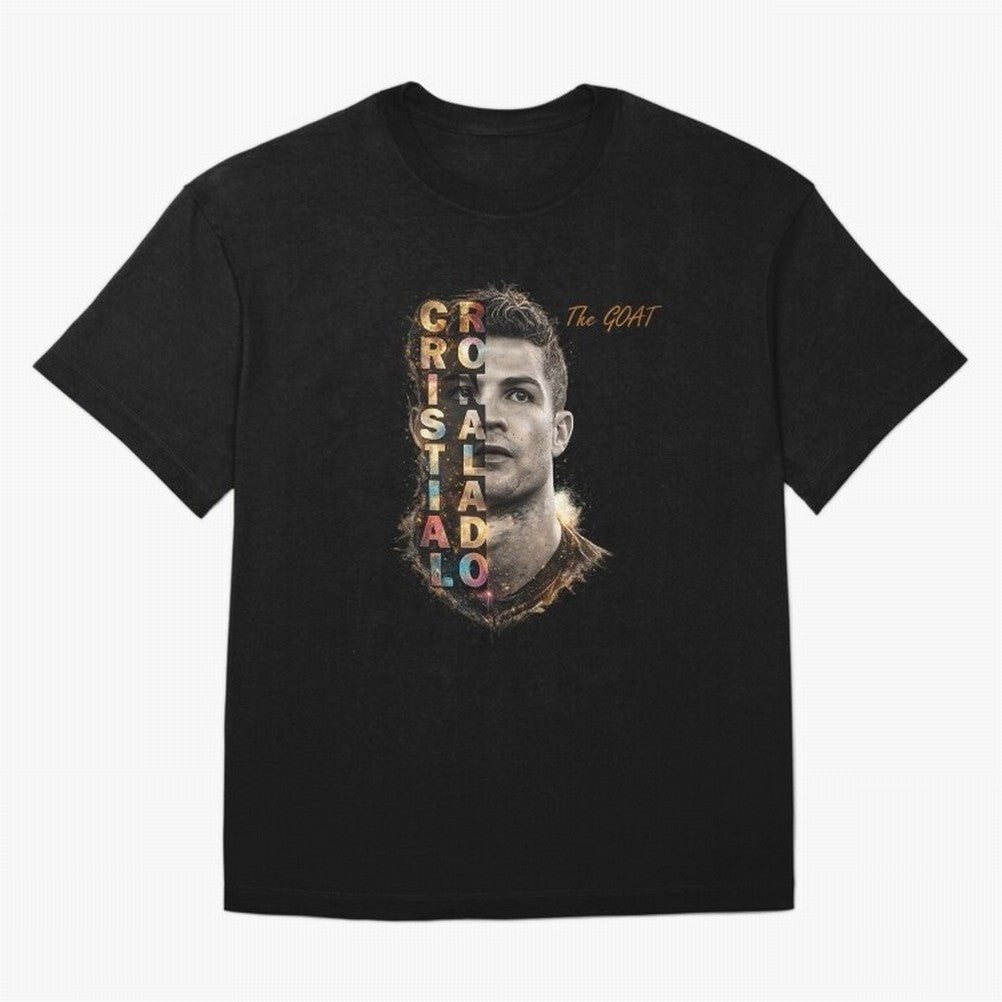 Cristiano Ronaldo Multicolor GOAT Oversized T-Shirt Represent the Passion of FIFA World Cup 2026 USA Canada Mexico Connected to Cristiano Ronaldo, Haaland and CR7, Portugal Energy, Game Day Rituals, Football Legends, Country Pride and the Road to
