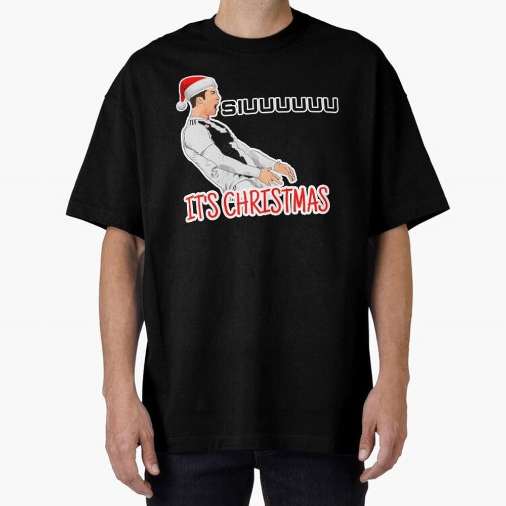 Siuuu it¡¯s Christmas CR7 funny Oversized T-Shirt Bring Supporter Culture to Global Football Passion for FIFA World Cup 2026 Group Stage, Driven by Haaland, England, Championship Spirit, Famous Goals, Roaring Crowds and International Football