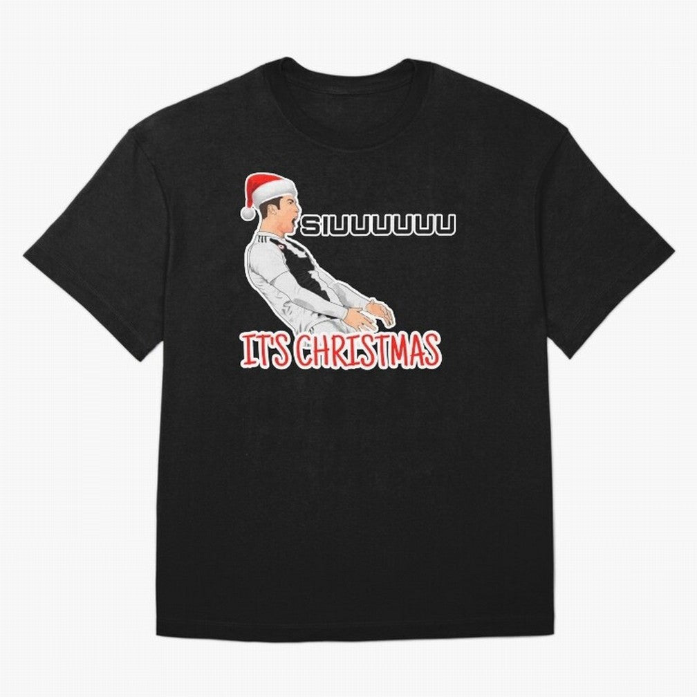 Siuuu it¡¯s Christmas CR7 funny Oversized T-Shirt Bring Supporter Culture to Global Football Passion for FIFA World Cup 2026 Group Stage, Driven by Haaland, England, Championship Spirit, Famous Goals, Roaring Crowds and International Football