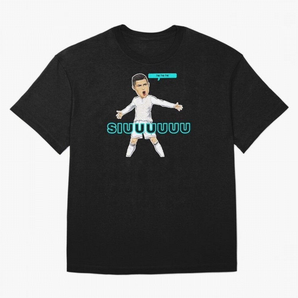 Hehehe siuuu Oversized T-Shirt Turn Up for Match Day Hype around FIFA World Cup 2026 USA Canada Mexico, CR7, England, France and Netherlands, Game Day Rituals, Football Legends, Country Pride and the Road to the Final; Made for Die Hard Supporters,