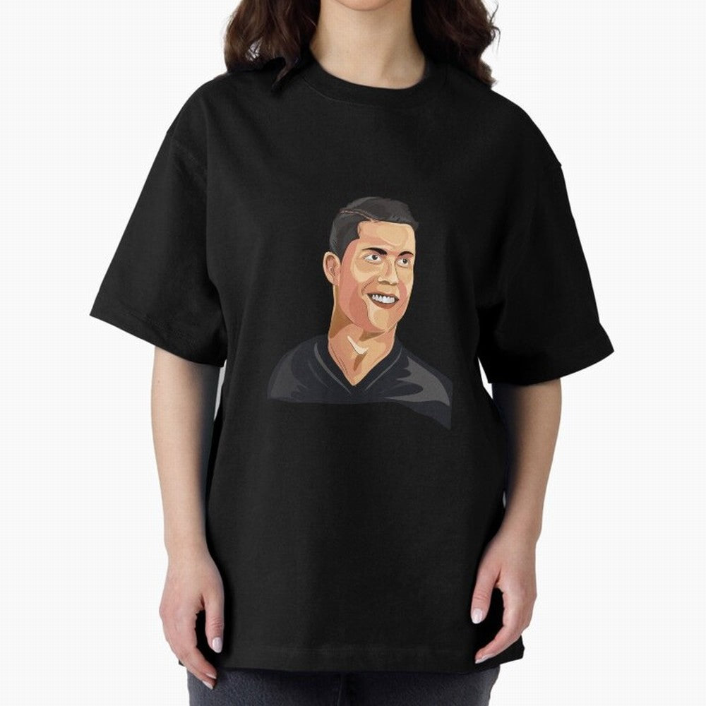 Cristiano Ronaldo Vector Art Graphics Design Oversized T-Shirt Make Game Day About FIFA World Cup 2026 Group Stage Spirit, Filled with Spain and Netherlands, Neymar, Haaland and Cristiano Ronaldo, Stadium Memories, Football Loyalty, International