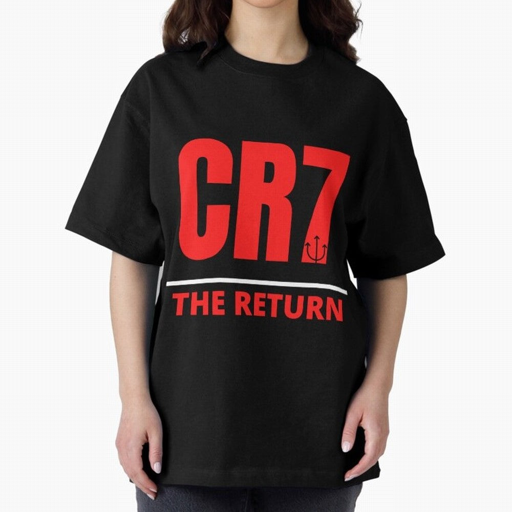 The Return of Cristiano Ronaldo to Manchester United - CR7 Oversized T-Shirt Support FIFA World Cup 2026 USA Canada Mexico Spirit, Featuring Brazil, CR7 and Messi, Global Supporter Spirit, Legendary Goals, National Colors and Tournament