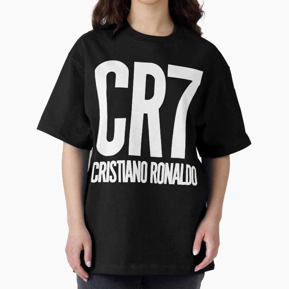 CR7 Cristiano Ronaldo Oversized T-Shirt Join Supporters Worldwide for Global Football Passion for FIFA World Cup 2026 Group Stage, Connected to Messi and Cristiano Ronaldo, Brazil, Championship Spirit, Famous Goals, Roaring Crowds and International