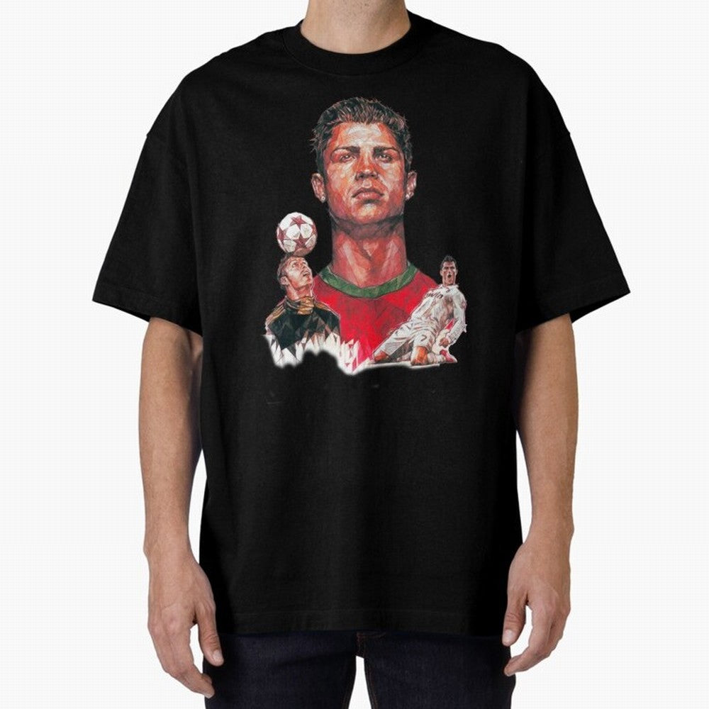 ronaldo Oversized T-Shirt Show Up for the Glory of Global Football Passion for FIFA World Cup 2026 USA Canada Mexico, Driven by Neymar, Haaland and Cristiano Ronaldo, England and Germany, Football History, Final Match Energy, Crowd Noise and Once