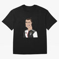 CR J Oversized T-Shirt Support Iconic Players in the FIFA World Cup 2026 Journey through CR7 and Messi Highlights, England and Germany Pride, Global Supporter Spirit, Legendary Goals, National Colors and Tournament Celebration; Ideal for Football