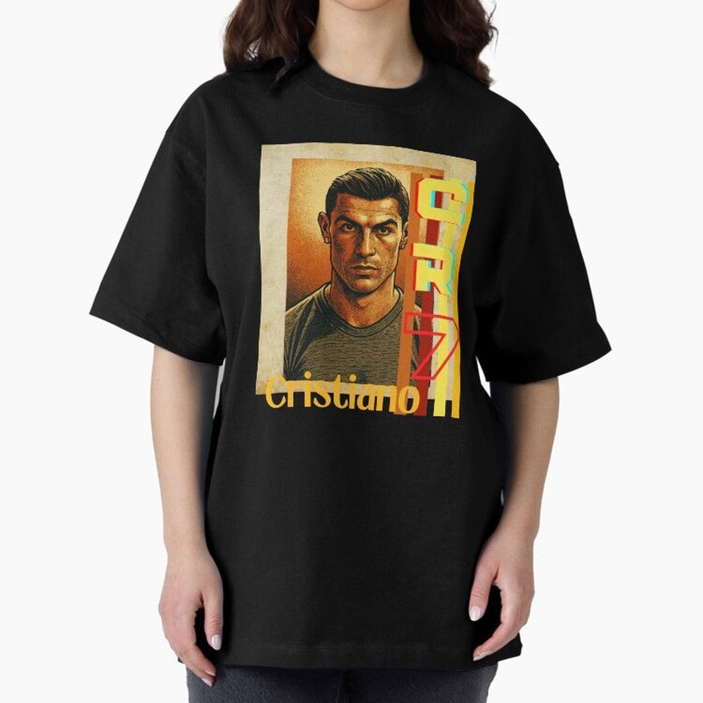 Cristiano Ronaldo Oversized T-Shirt Represent Fans Who Live for FIFA World Cup 2026 USA Canada Mexico Spirit, Celebrating England, France and Netherlands, Cristiano Ronaldo, Haaland and CR7, Fan Favorite Moments, National Team Passion, Big Match