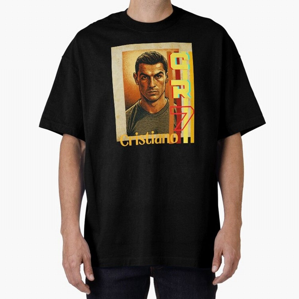 Cristiano Ronaldo Oversized T-Shirt Represent Fans Who Live for FIFA World Cup 2026 USA Canada Mexico Spirit, Celebrating England, France and Netherlands, Cristiano Ronaldo, Haaland and CR7, Fan Favorite Moments, National Team Passion, Big Match