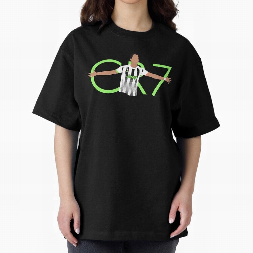 CR7 Oversized T-Shirt Celebrate Soccer Greatness during FIFA World Cup 2026 USA Canada Mexico Spirit, Inspired by England, Messi, CR7 and Mbappe, Stadium Chants, National Pride, Trophy Dreams and Unforgettable Football Memories; Perfect for Fans,