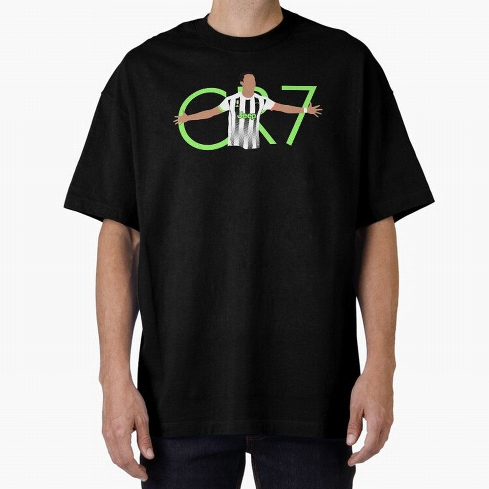CR7 Oversized T-Shirt Celebrate Soccer Greatness during FIFA World Cup 2026 USA Canada Mexico Spirit, Inspired by England, Messi, CR7 and Mbappe, Stadium Chants, National Pride, Trophy Dreams and Unforgettable Football Memories; Perfect for Fans,