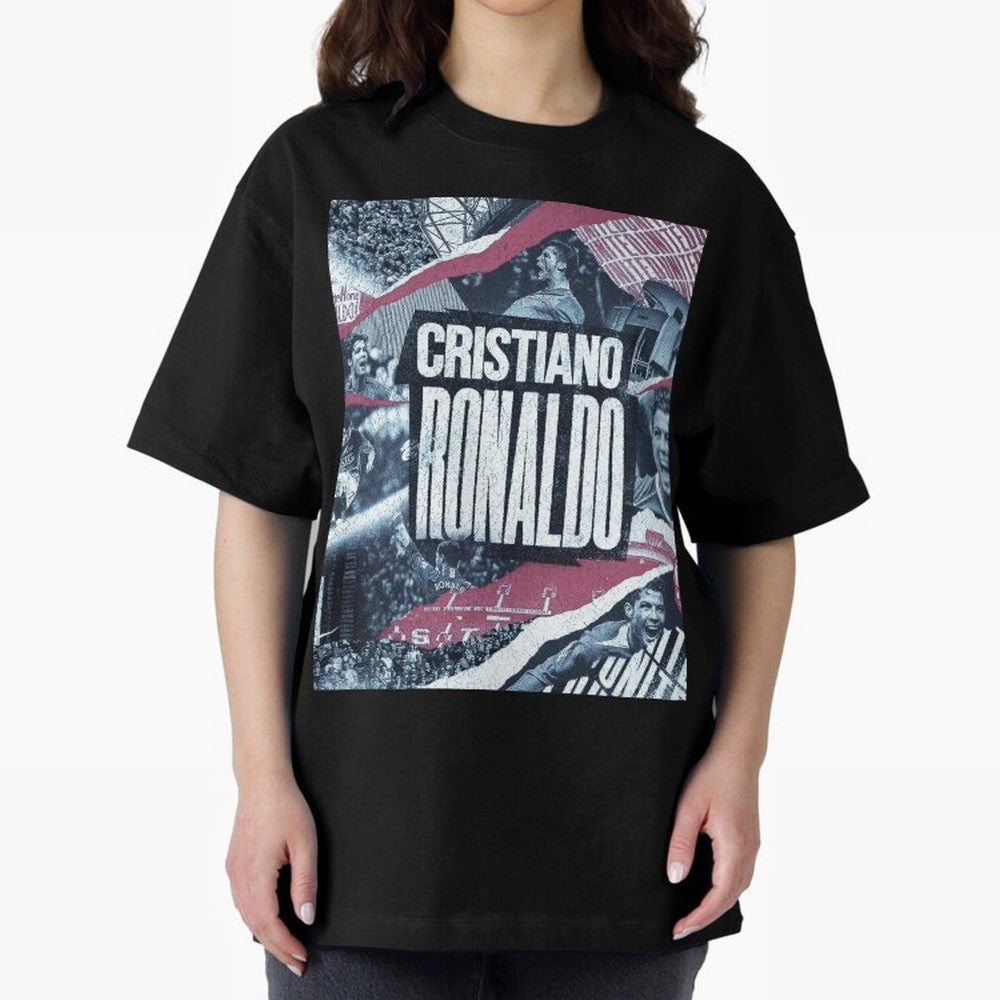 Cristiano Ronaldo Oversized T-Shirt Treasure Global Football Passion for FIFA World Cup 2026 USA Canada Mexico, Highlighting Cristiano Ronaldo, Netherlands, Soccer Culture, Superstar Moments, National Team Dreams and Competitive Fire; Made for Die