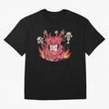 Devil Graffit Oversized T-Shirt Bring Trophy Dreams to FIFA World Cup 2026 USA Canada Mexico for Fans of Messi and Cristiano Ronaldo and France, Bringing Global Supporter Spirit, Legendary Goals, National Colors and Tournament Celebration; Created